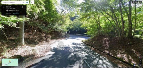 御坂みち分岐（ストリートビュー）