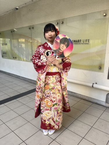 着付け直後（店の前）