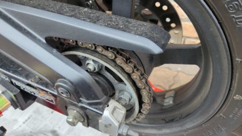 チェーン清掃＆注油：作業後