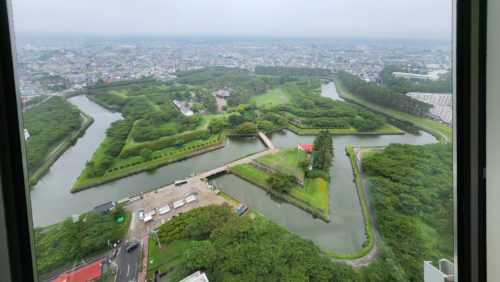 展望台から五稜郭