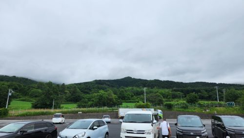 有珠山は見えず・・・