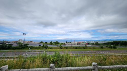 有珠山SAから海方向の眺望