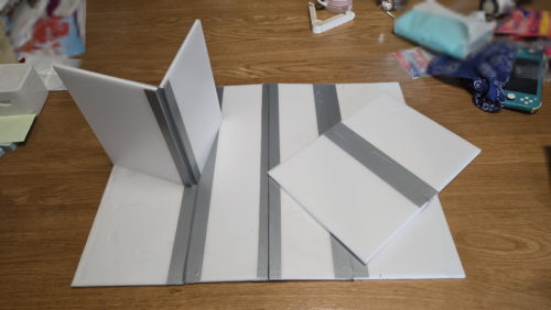 折りたたみ日よけ板の完成図