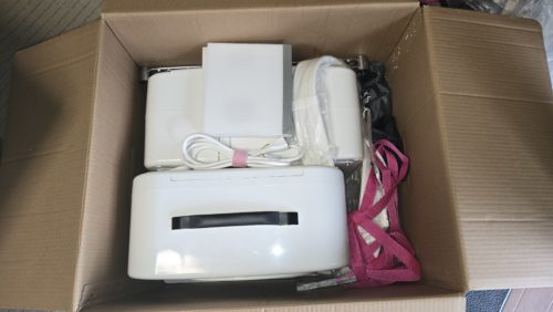 箱への収納の図