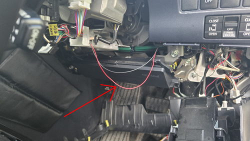 純正クルコン配線部分