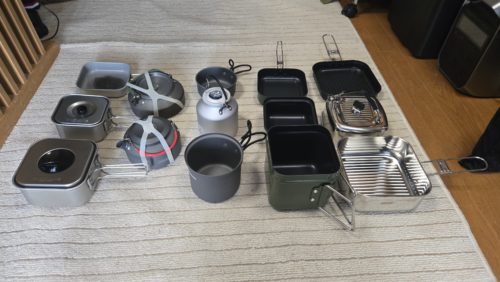 手持ちクッカーを並べてみた