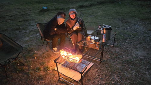 17時過ぎで辺りは暗くなってきてます