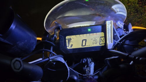 メーター用照明点灯