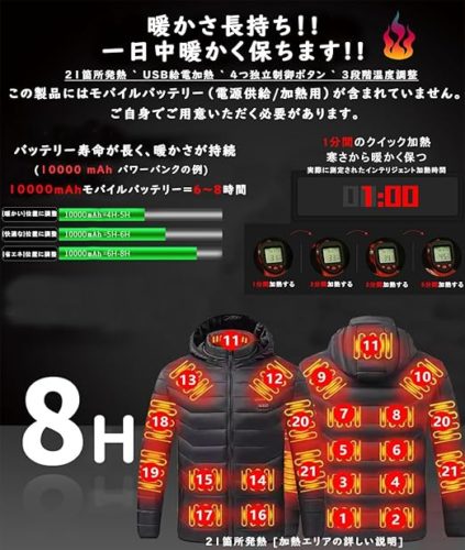 電熱ジャケット